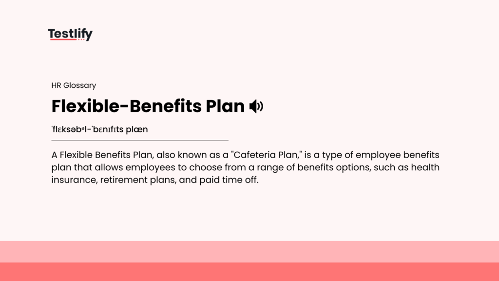 Image showing the meaning of flexible-benefits plan