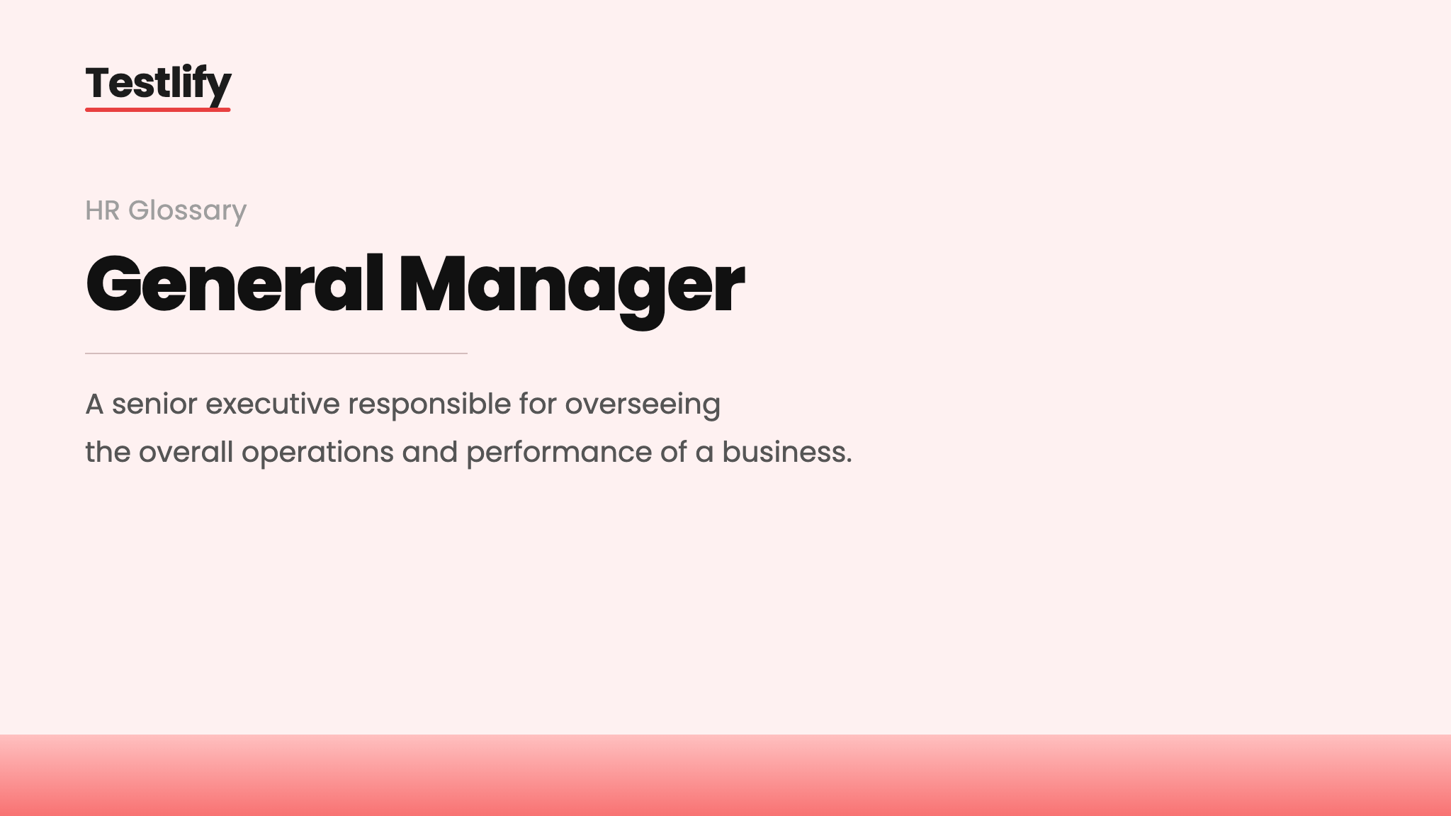 Image showing the meaning of a general manager