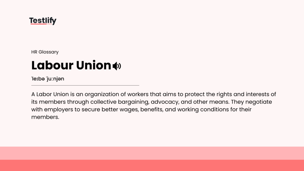 Image showing the meaning of labour union