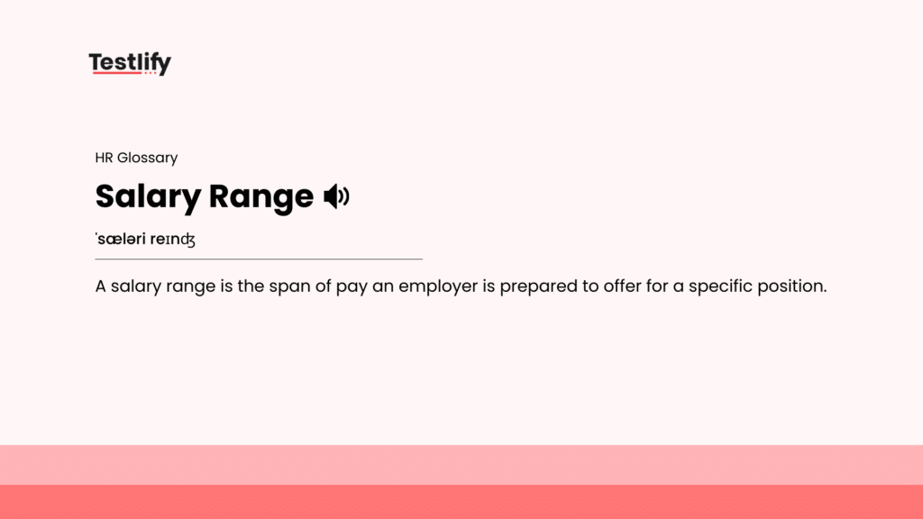 Image showing the meaning of salary range
