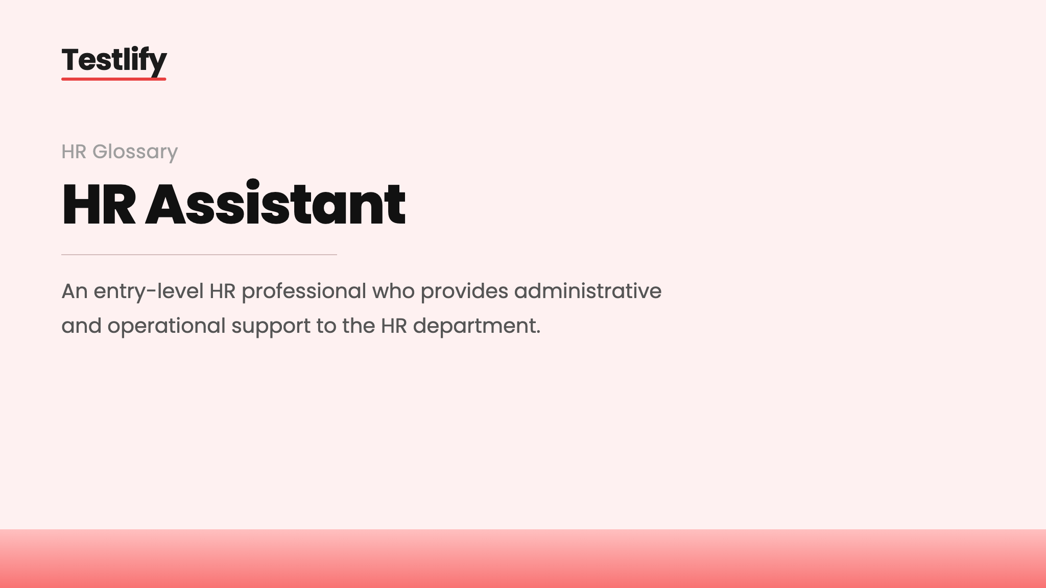 Image showing the meaning of an HR assistant