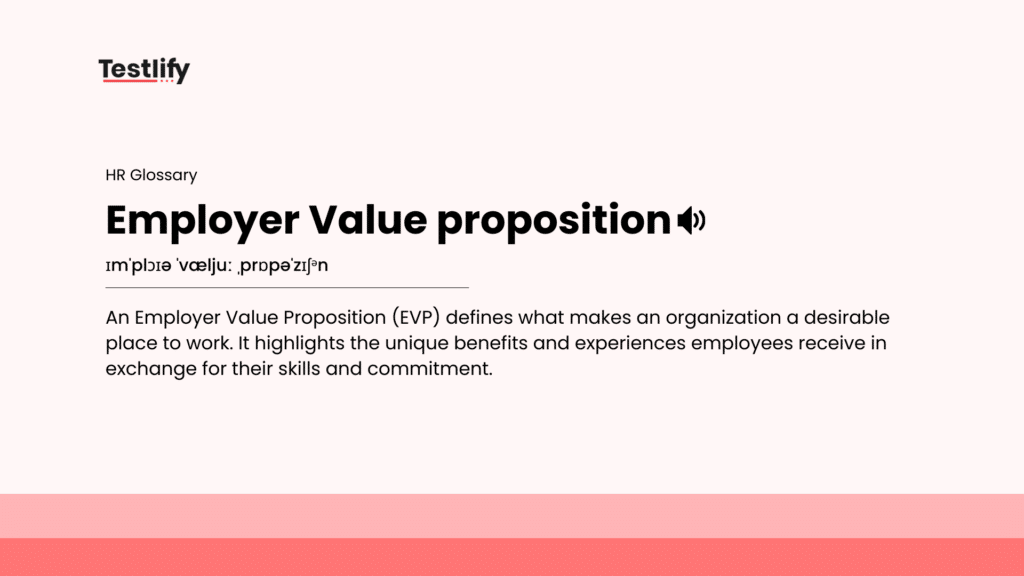 Image showing the meaning of employer value proposition