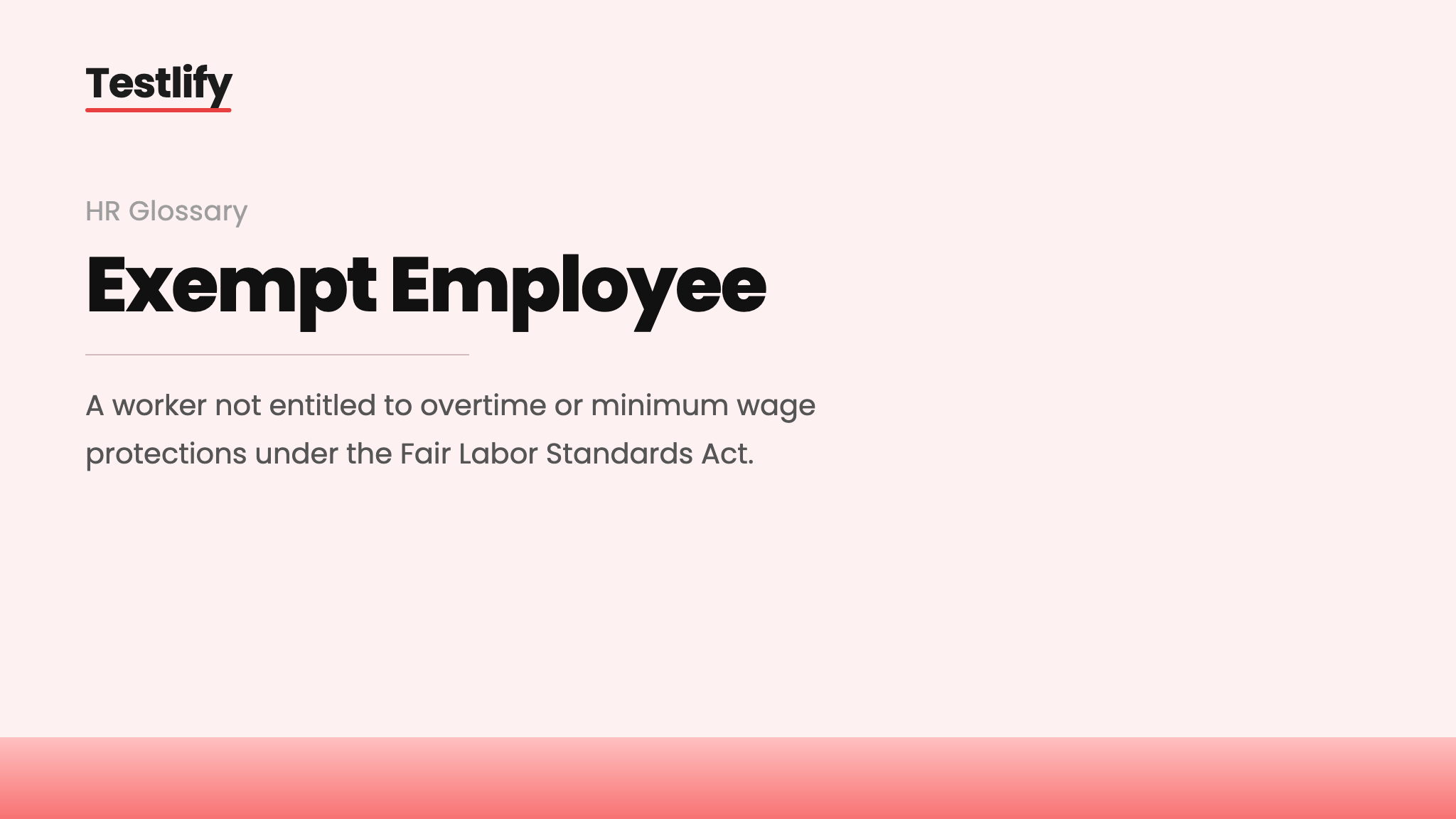 Image showing the meaning of exempt employee