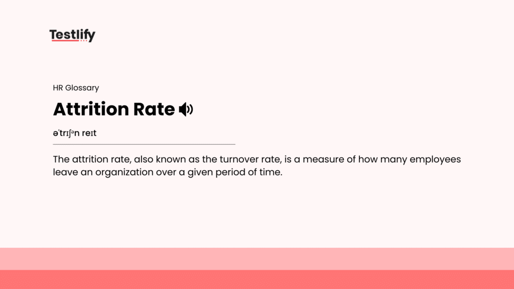 Image showing the meaning of attrition rate
