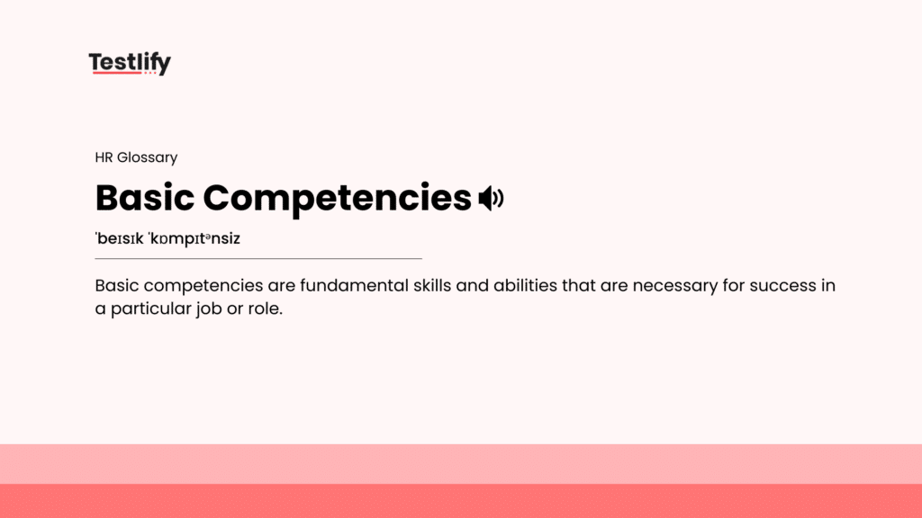 Image showing the meaning of Basic Competencies
