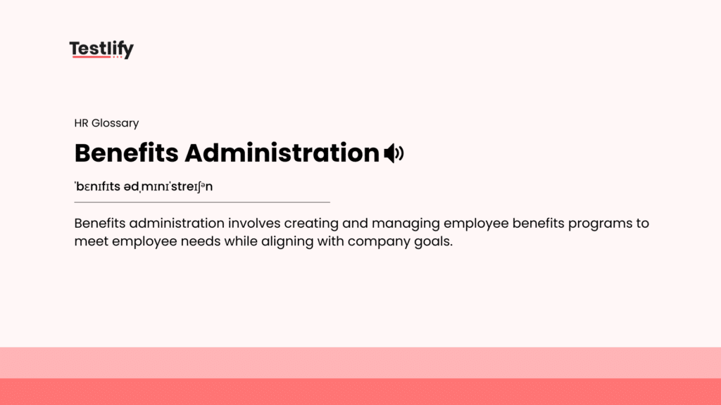 Image showing the meaning of benefits administration