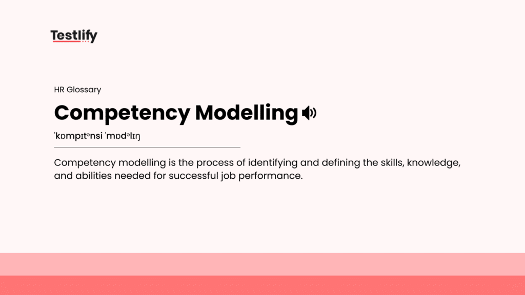 Image showing the meaning of competency modelling