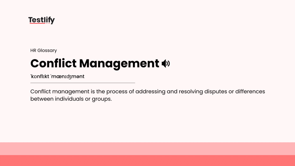 Image showing the meaning of conflict management