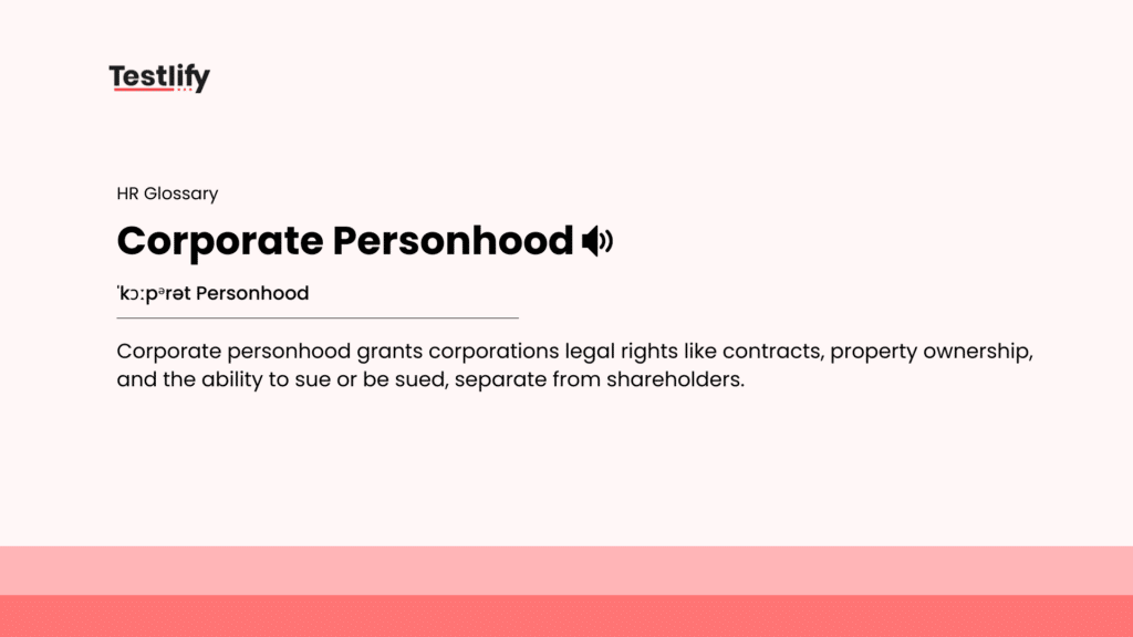 Image showing the meaning of corporate personhood