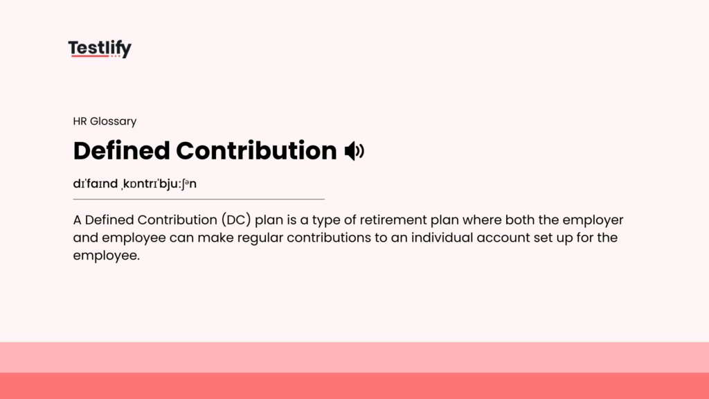Image showing the meaning of defined contribution
