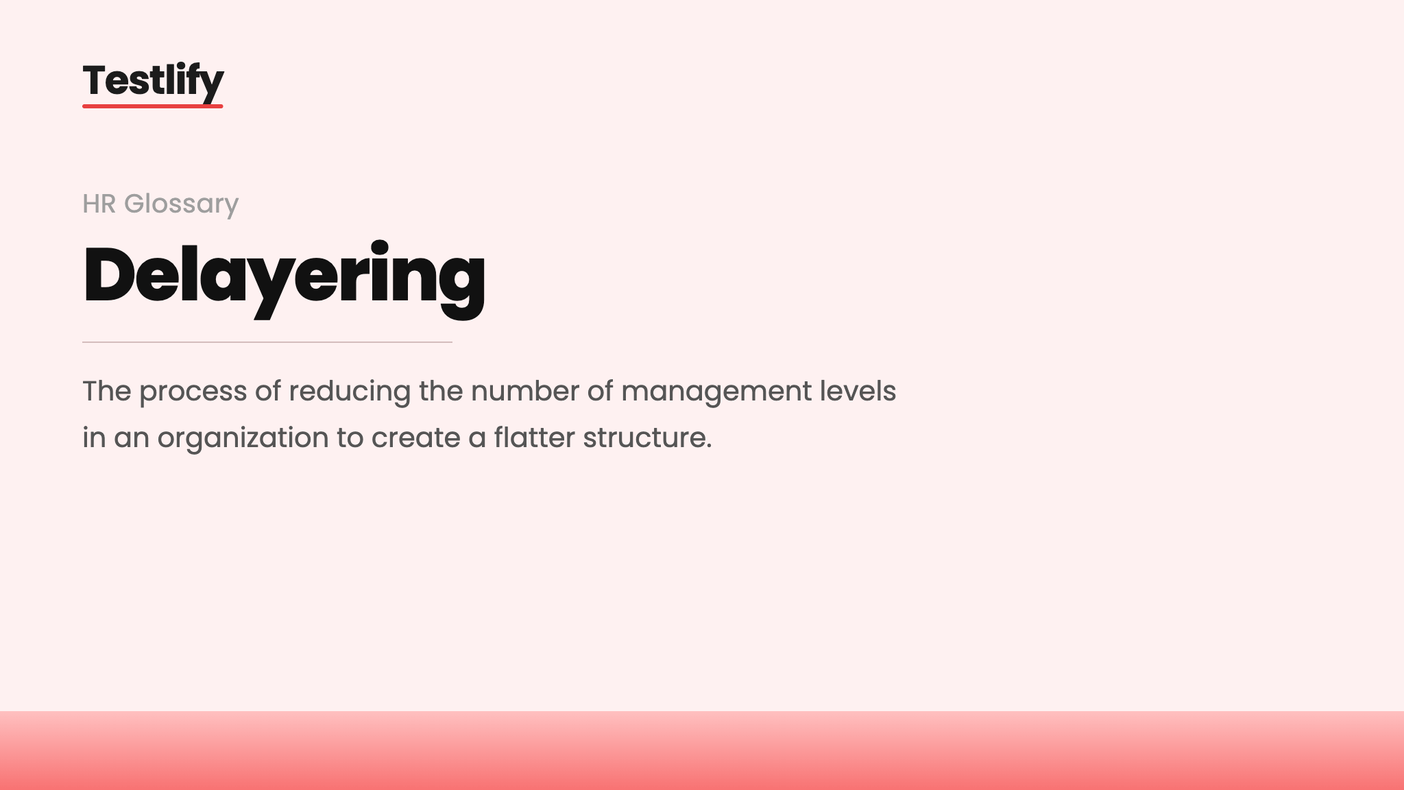 Image showing the meaning of delayering
