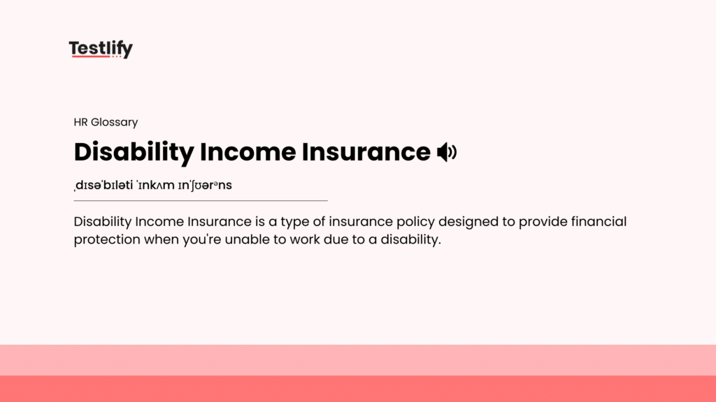 Image showing the meaning of disability income insurance