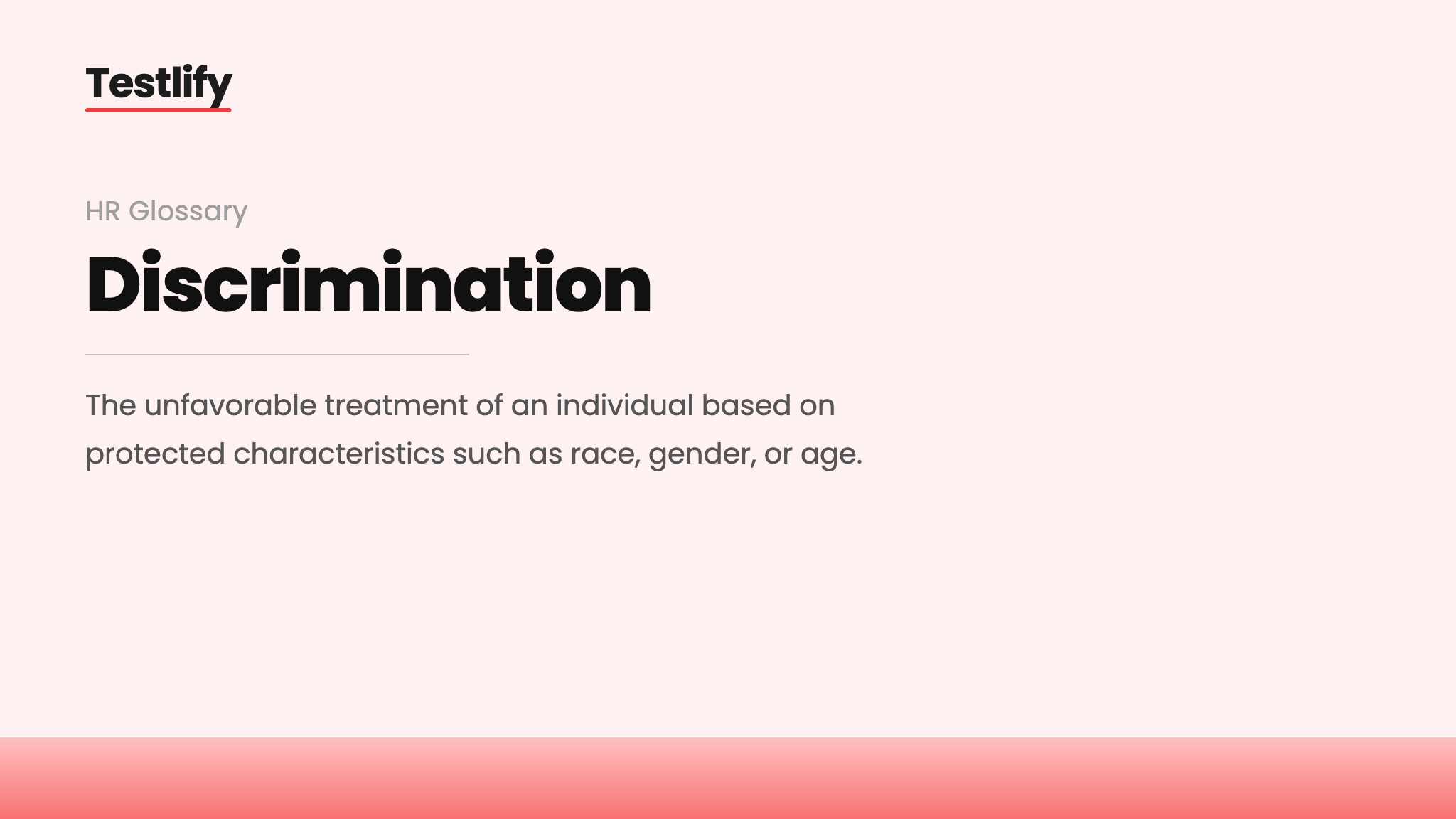 Image showing the meaning of discrimination