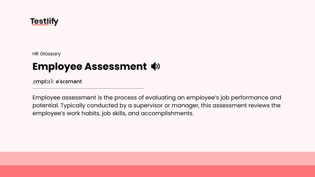 Image showing the meaning of Employee Assessment