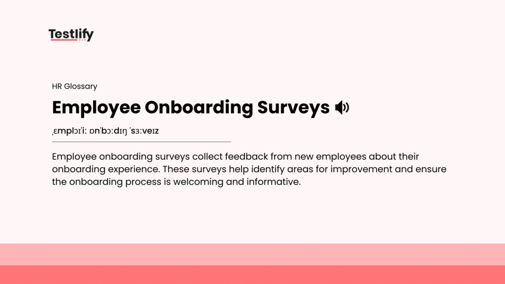 Image showing the meaning of Employee Onboarding Surveys