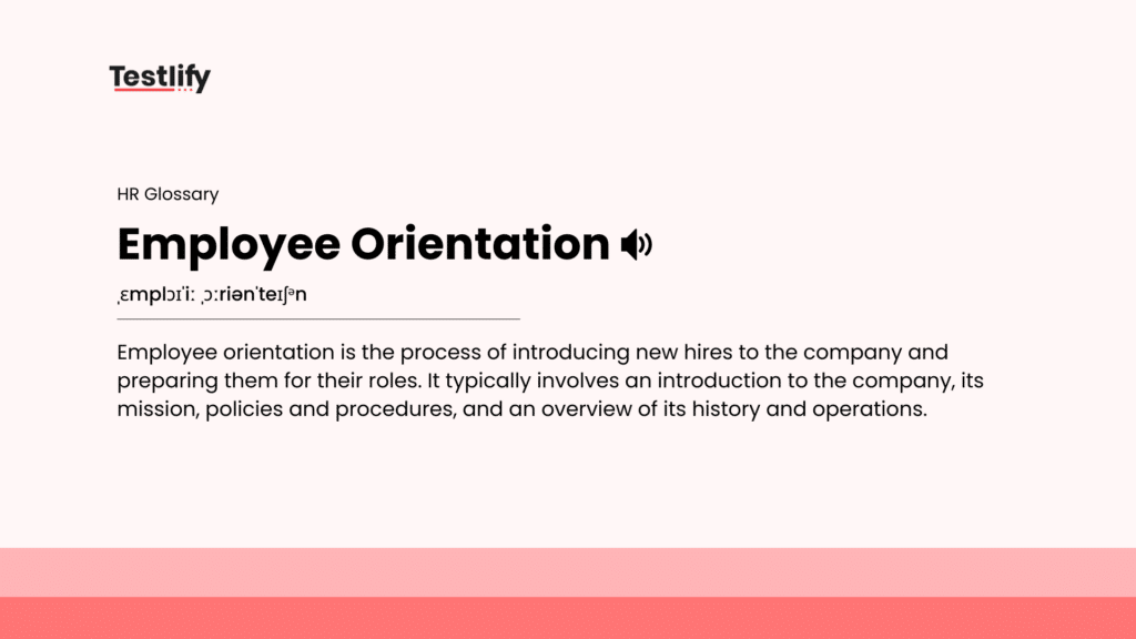 Image showing the meaning of employee orientation