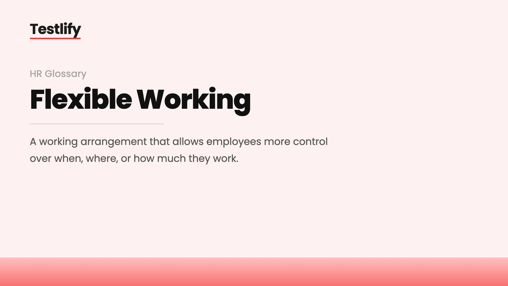 Image showing the meaning of flexible working
