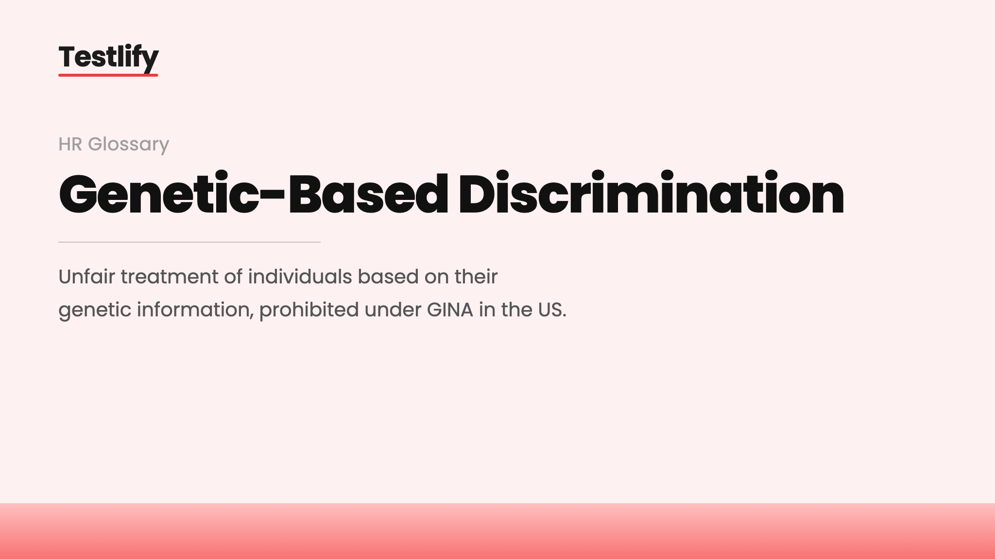 Image showing the meaning of genetic-based discrimination