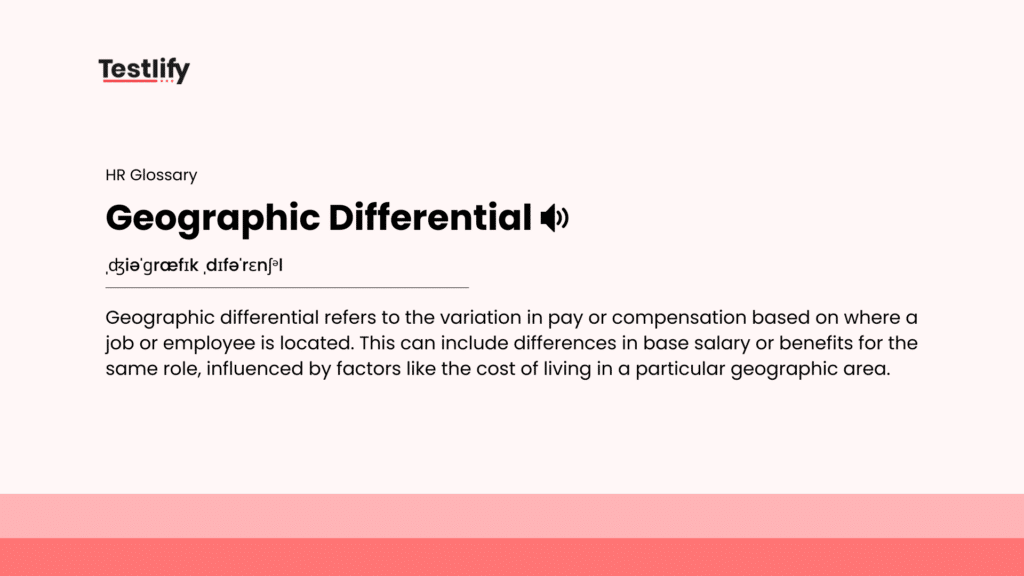 Image showing the meaning of Geographic Differential