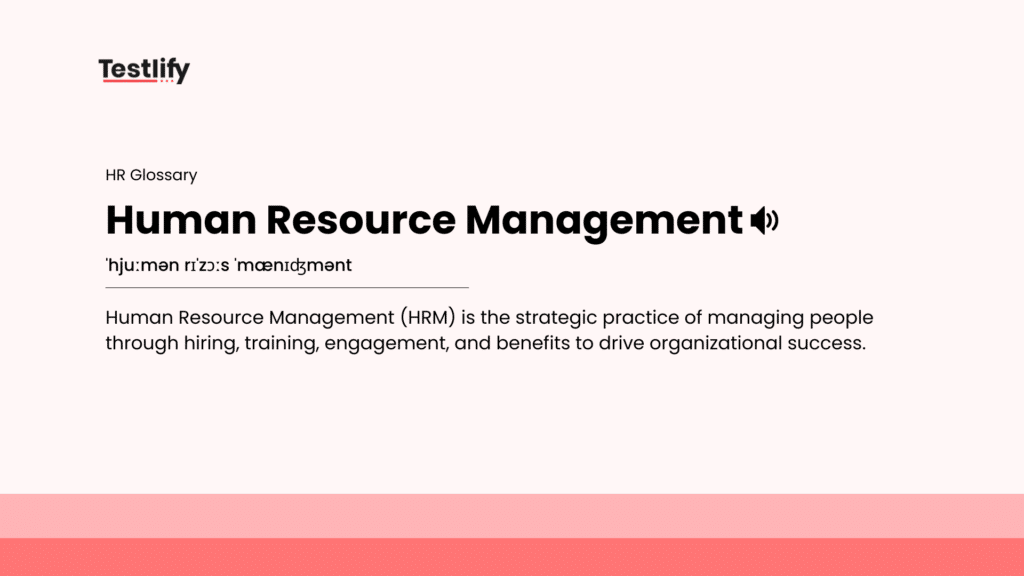 Image showing the meaning of human resource management