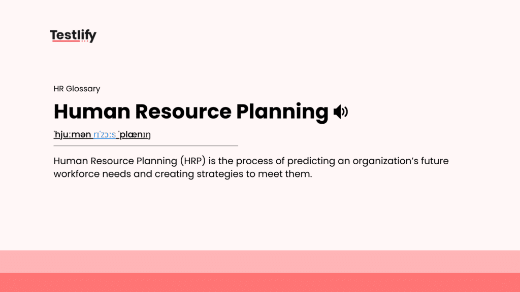 Image showing the meaning of human resource planning