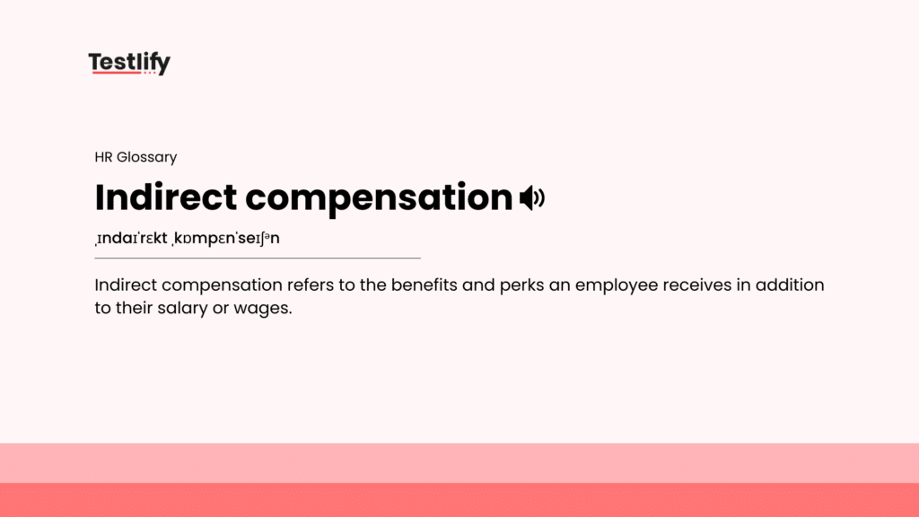 Image showing the meaning of indirect compensation