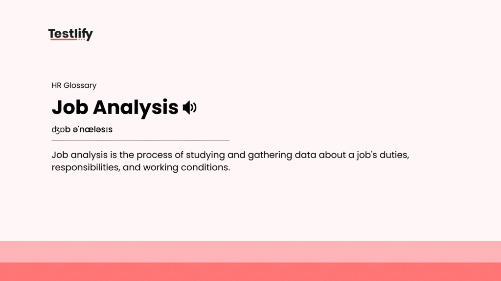 Image showing the meaning of job analysis
