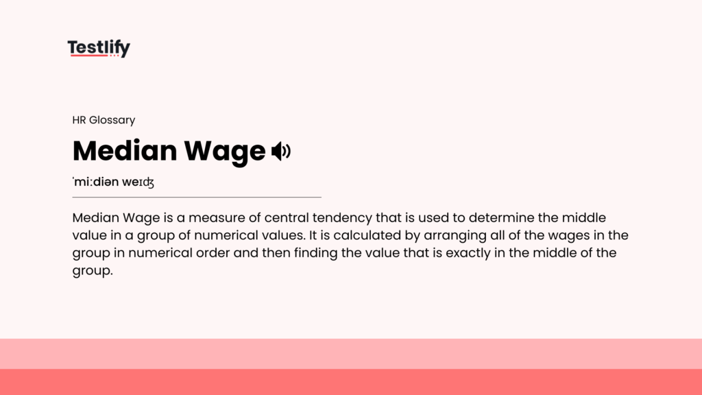 Image showing the meaning of median wage