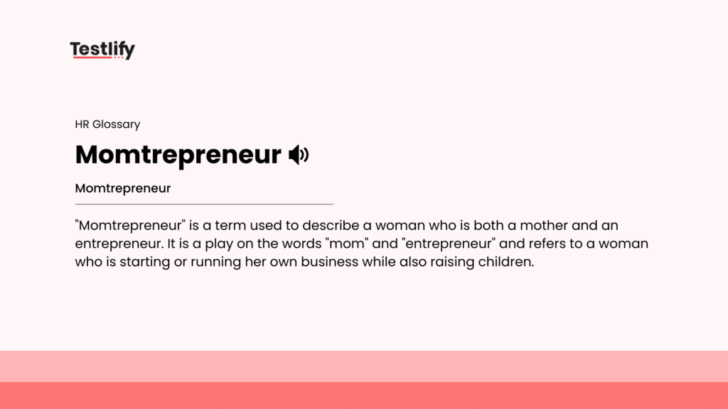 Image showing the meaning of momtrepreneur