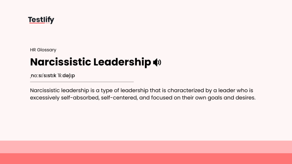 Image showing the meaning of narcissistic leadership