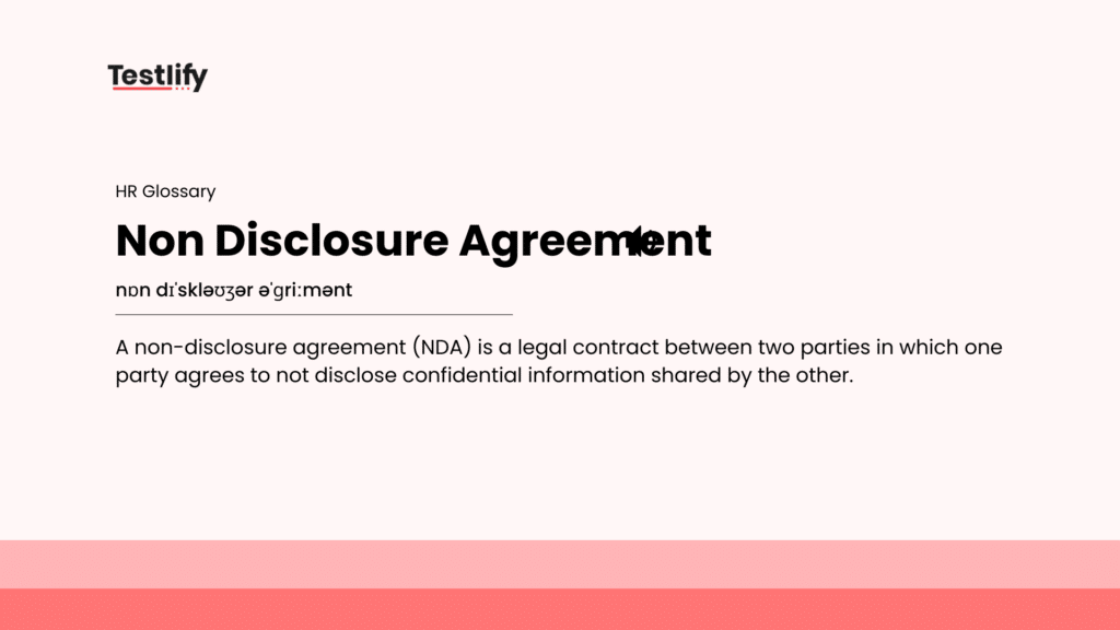 Image showing the meaning of non disclosure agreement
