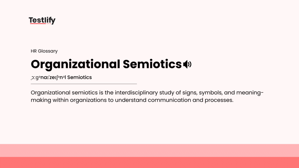 Image showing the meaning of organizational semiotics