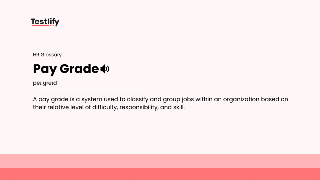 Image showing the meaning of pay grade