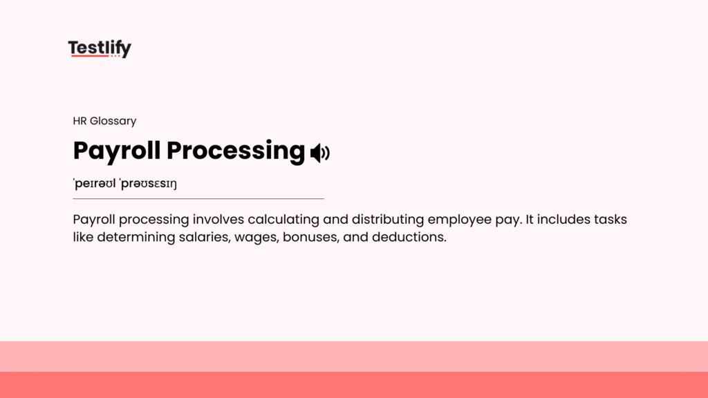 Image showing the meaning of payroll processing