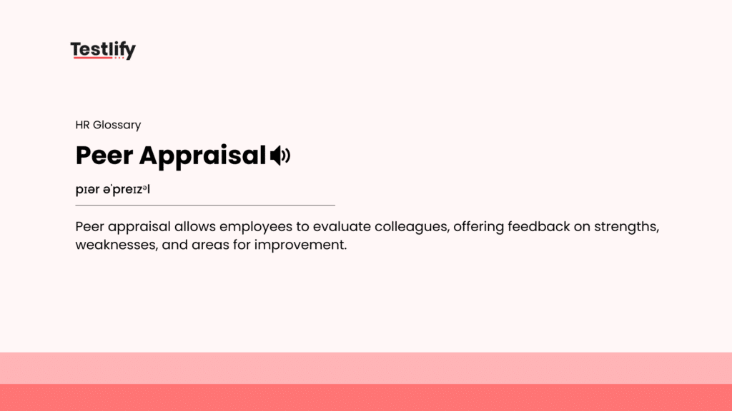 Image showing the meaning of peer appraisal