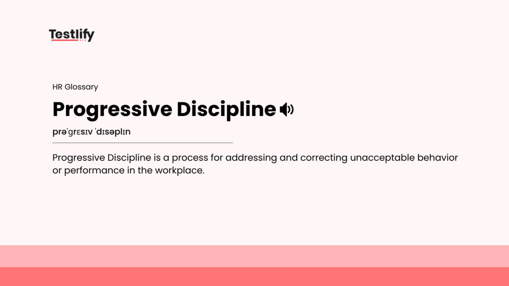 Image showing the meaning of progressive discipline