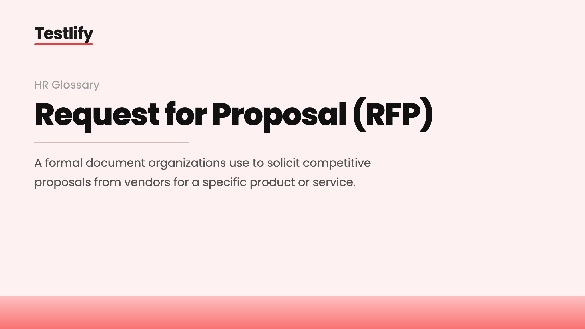 Image showing the meaning of request for proposal (RFP)