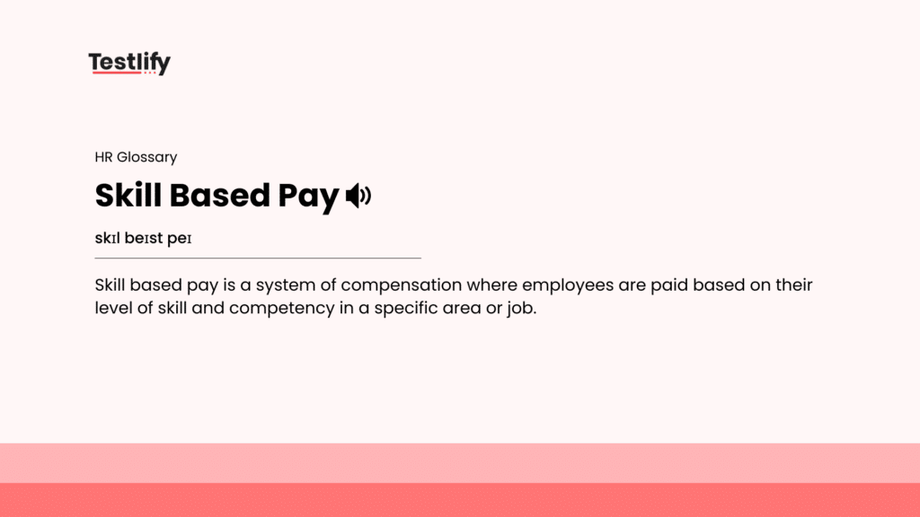 Image showing the meaning of Skill Based Pay