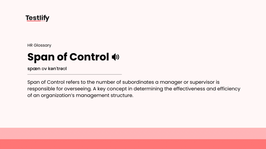 Image showing the meaning of Span of Control