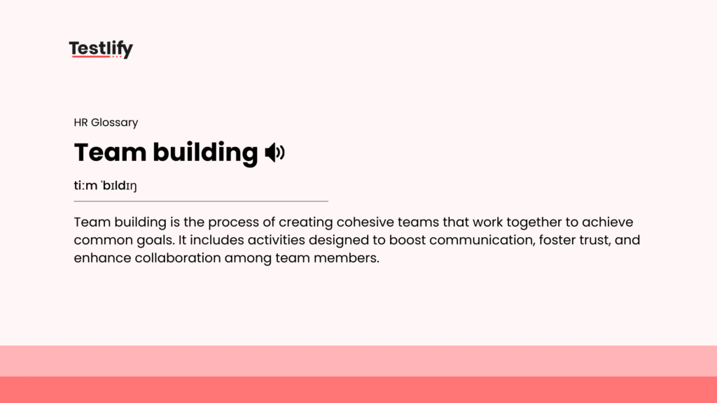 Image showing the meaning of team building