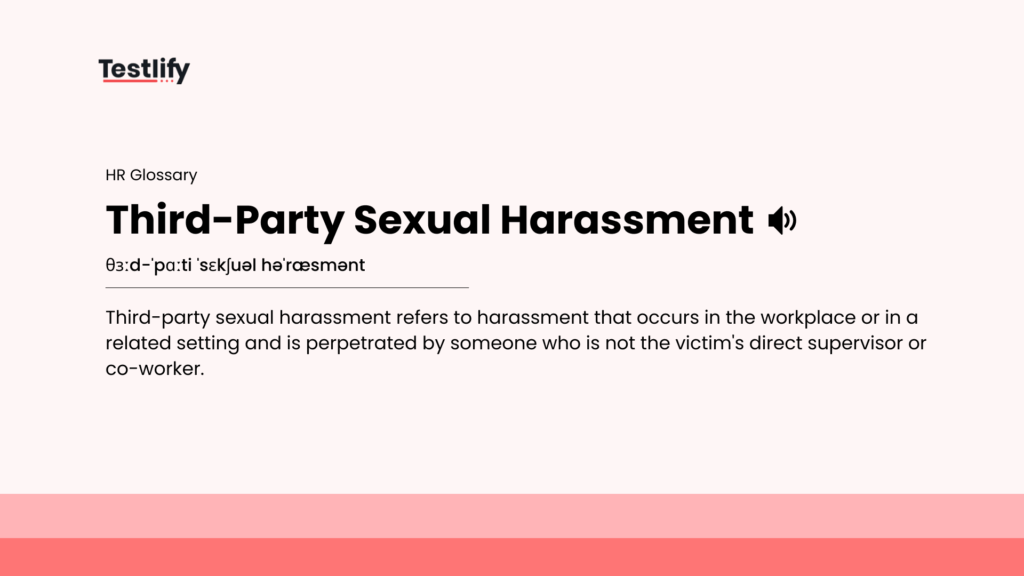 Image showing the meaning of What Is Third-Party Harassment?