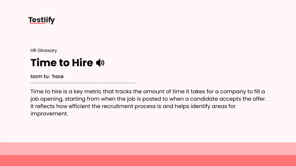 Image showing the meaning of Time to Hire