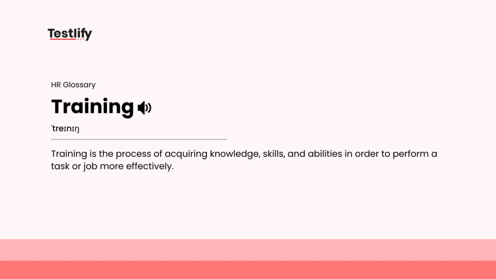 Image showing the meaning of training