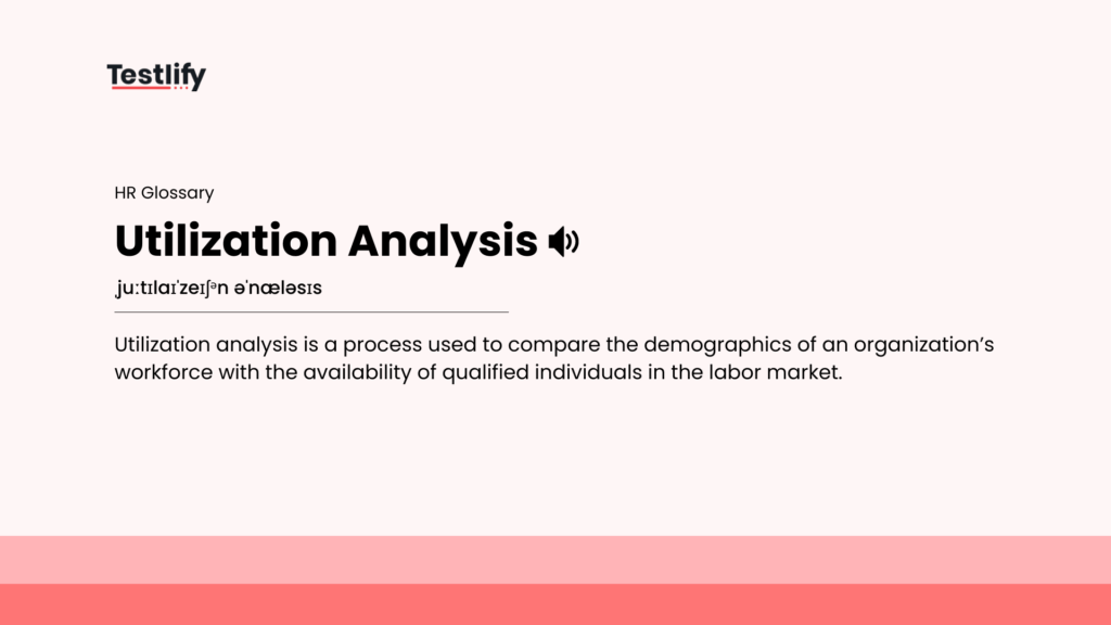 Image showing the meaning of utilization analysis