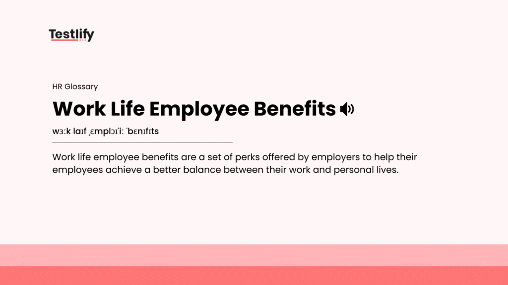 Image showing the meaning of work life employee benefits