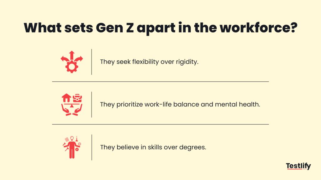 Image showing what sets Gen Z apart in todays workforce