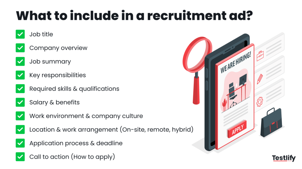 Things to include in a recruitment ad