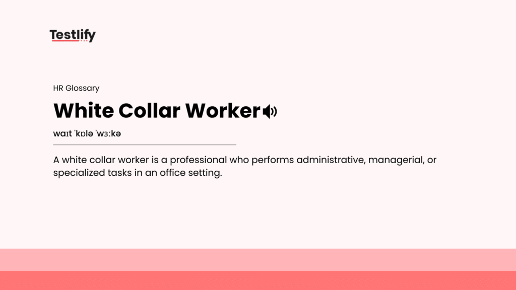 Image showing the meaning of What Is a White Collar Worker?