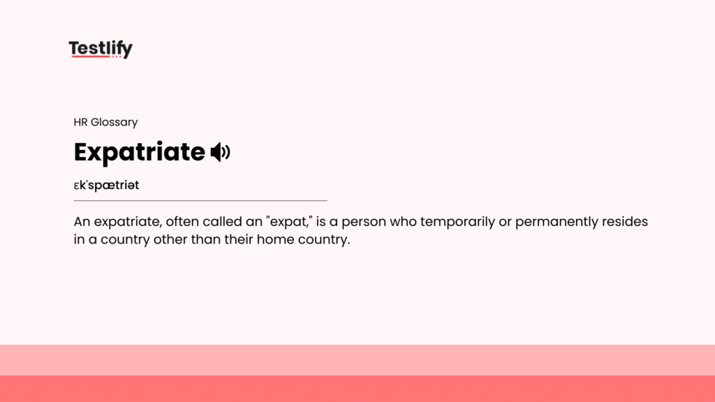 Image showing the meaning of expatriate