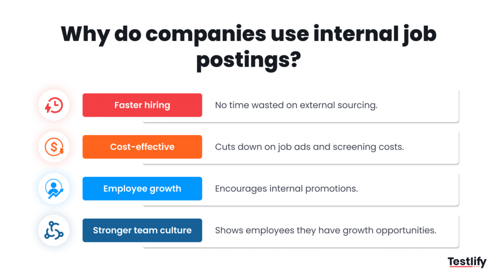 Image showing why do companies use internal job postings